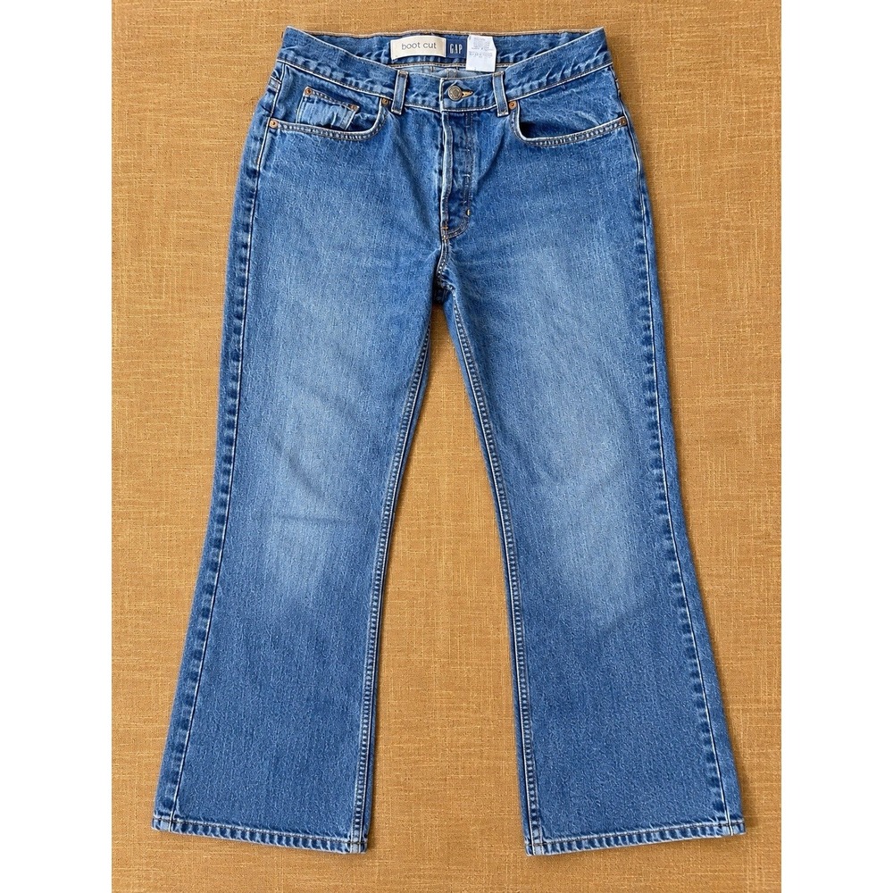 Gap Original Boot Cut Women's Blue Denim Jeans Size 12 Regular
